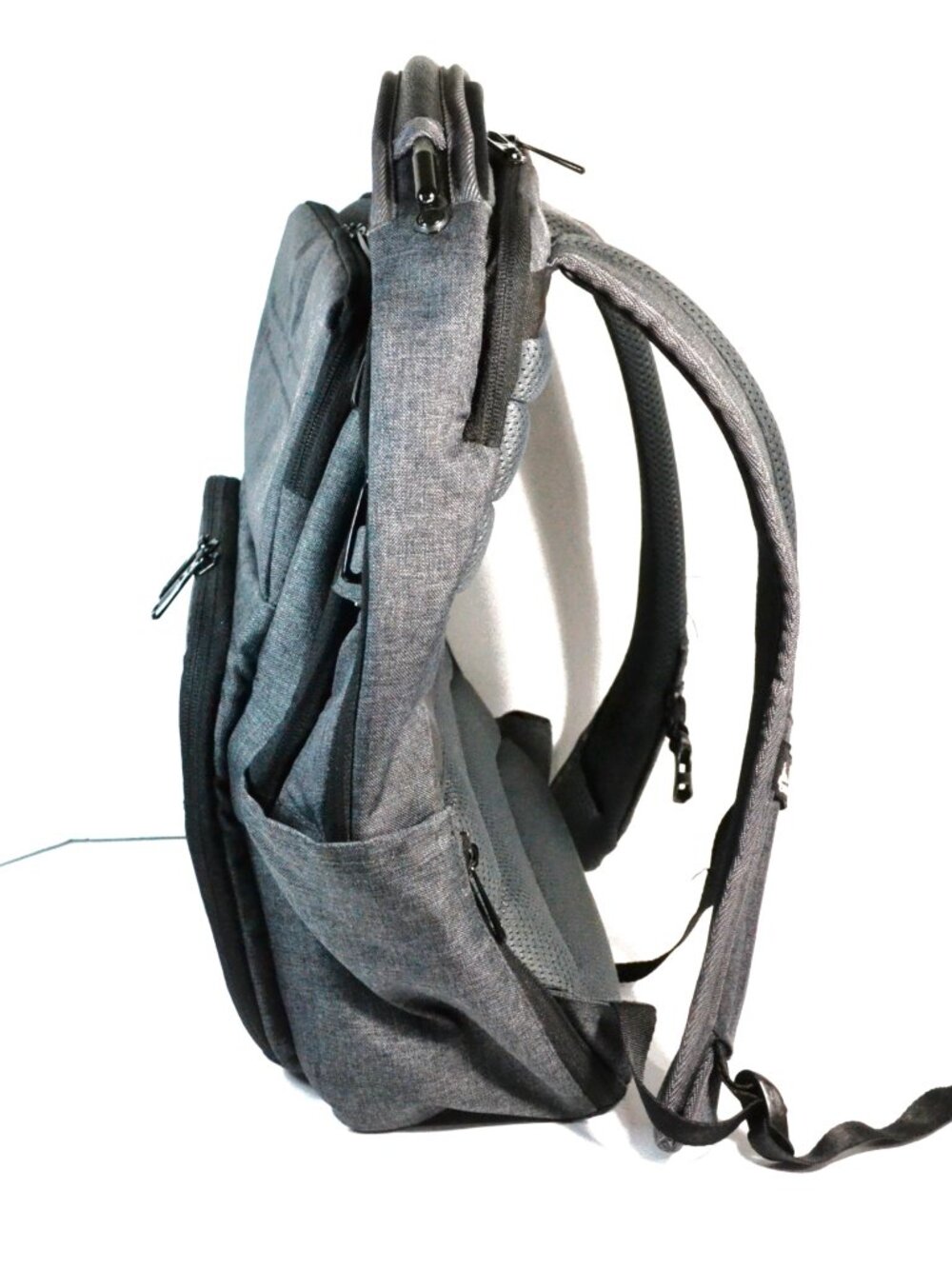 High Sierra Elite Pro Business Laptop Backpack Gray USB Travel Work Bag - Picture 5 of 14